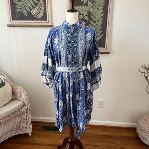 Sue Sartor Flounce™️ Shorty | Blue / White dress